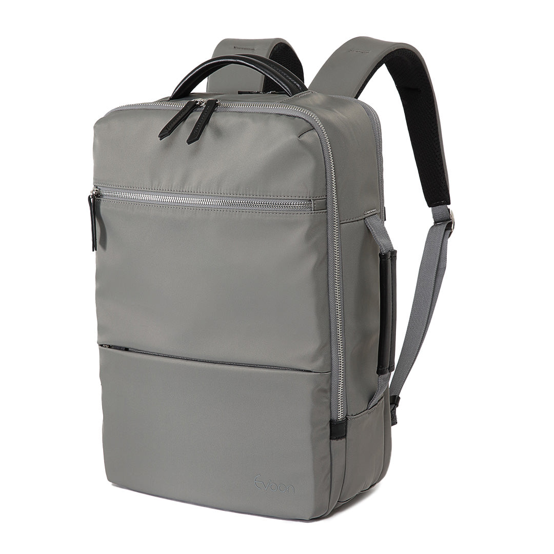Evoon マルチビジネスリュックEmma・容量18L【送料無料・ブラック 5月下旬までに入荷予定・グレー/ベージュ 3営業日以内に発送】