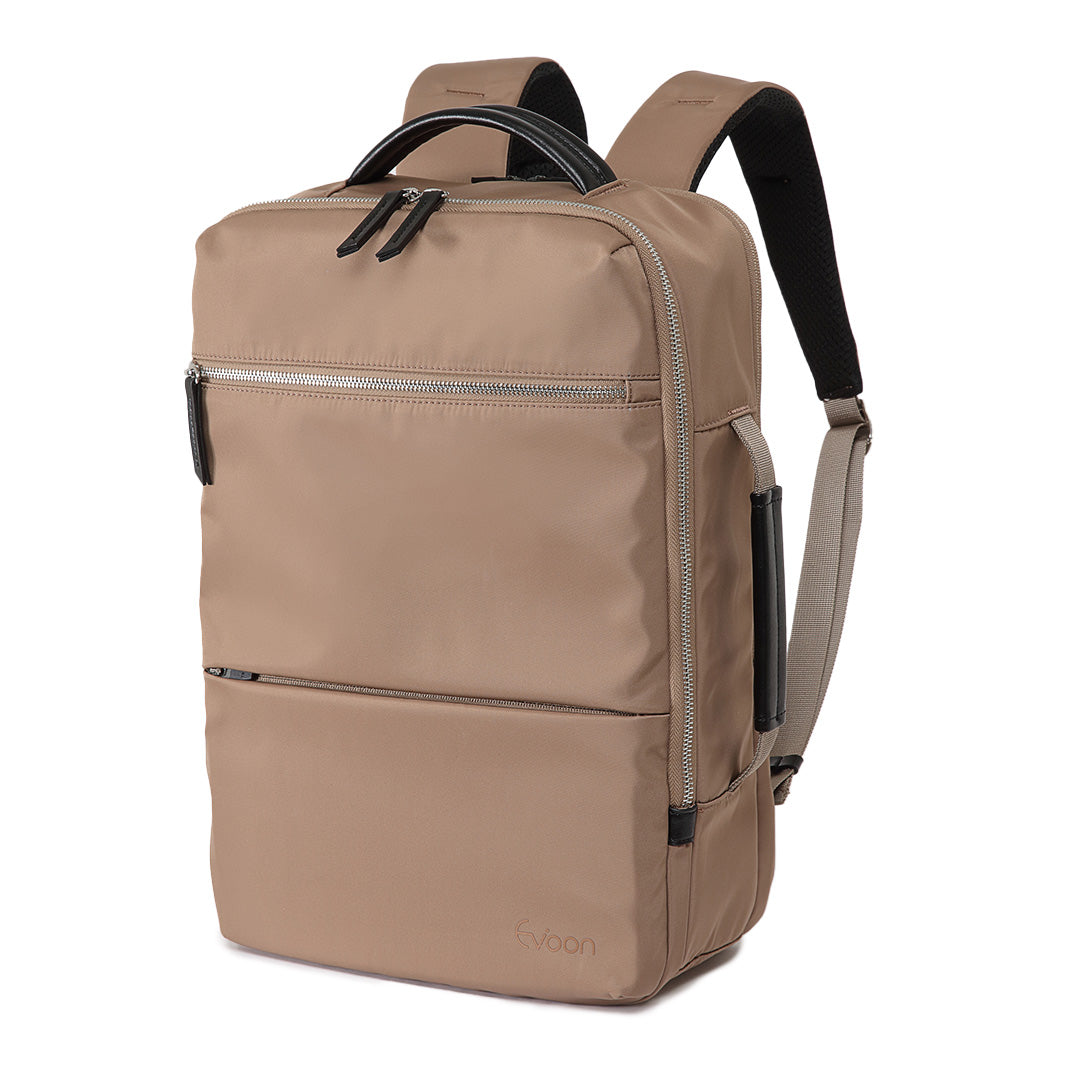Evoon マルチビジネスリュックEmma・容量18L【送料無料・ブラック 5月下旬までに入荷予定・グレー/ベージュ 3営業日以内に発送】